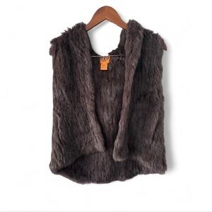 Vintage Y2K Tory Burch Fur Vest